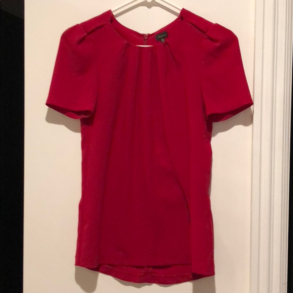 Babaton Red aritzia blouse XXS